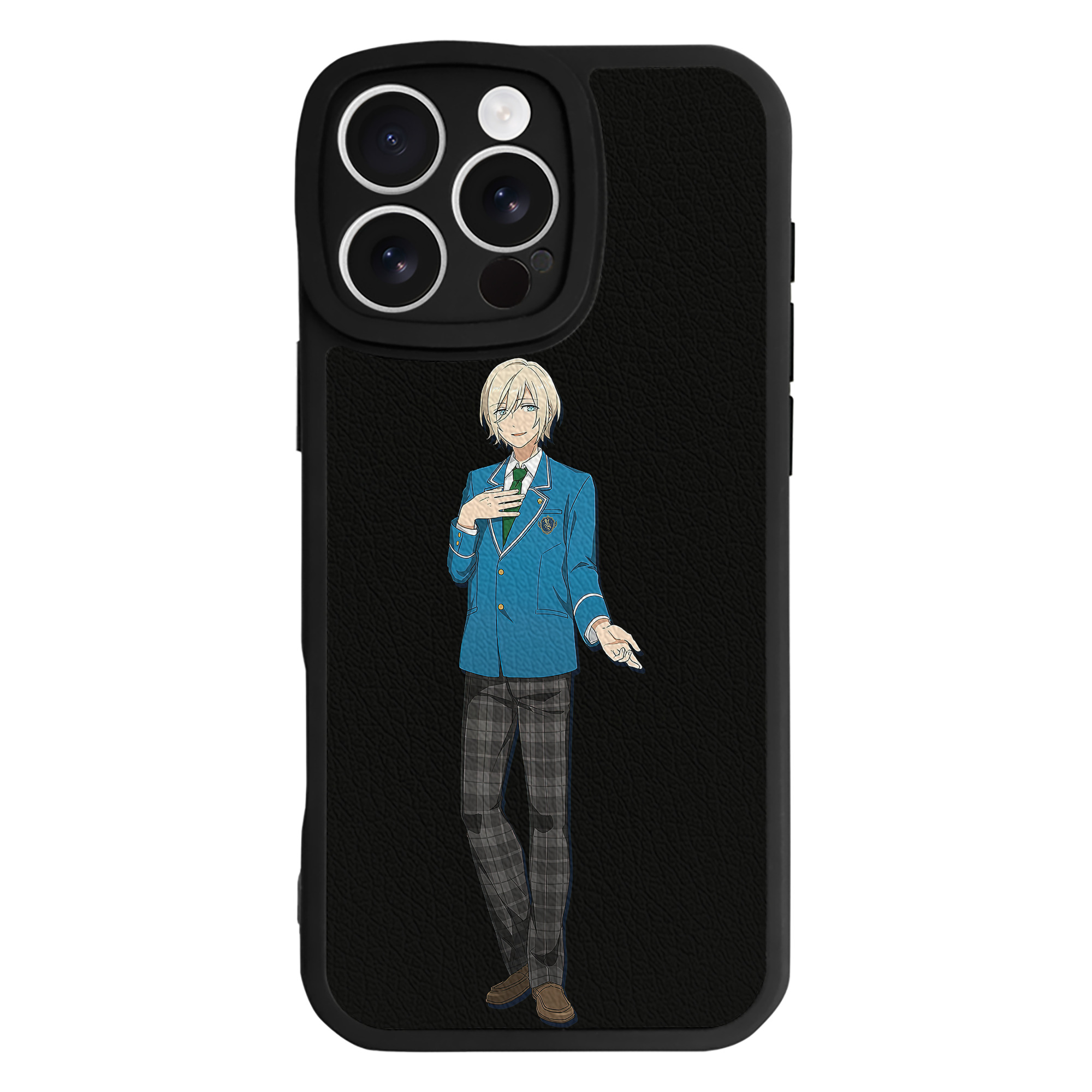 （画像用） あんさんぶるスターズ! Ensemble Stars 【iPhone 16シリーズ対応】シリコンスマホケース（レザー調） 材質：シリコン
